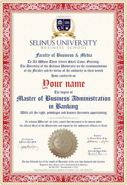 Master Of Business Administration Uniselinus